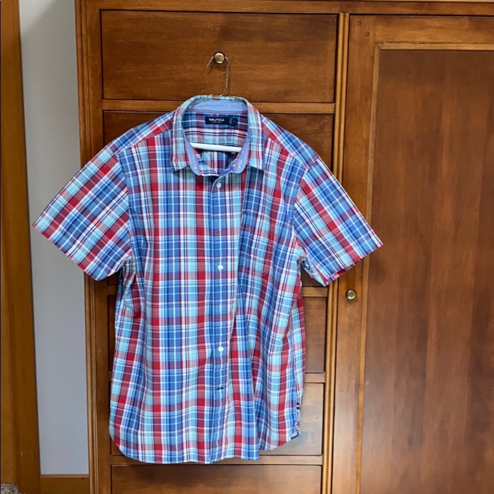 Summer weight cotton button shirt